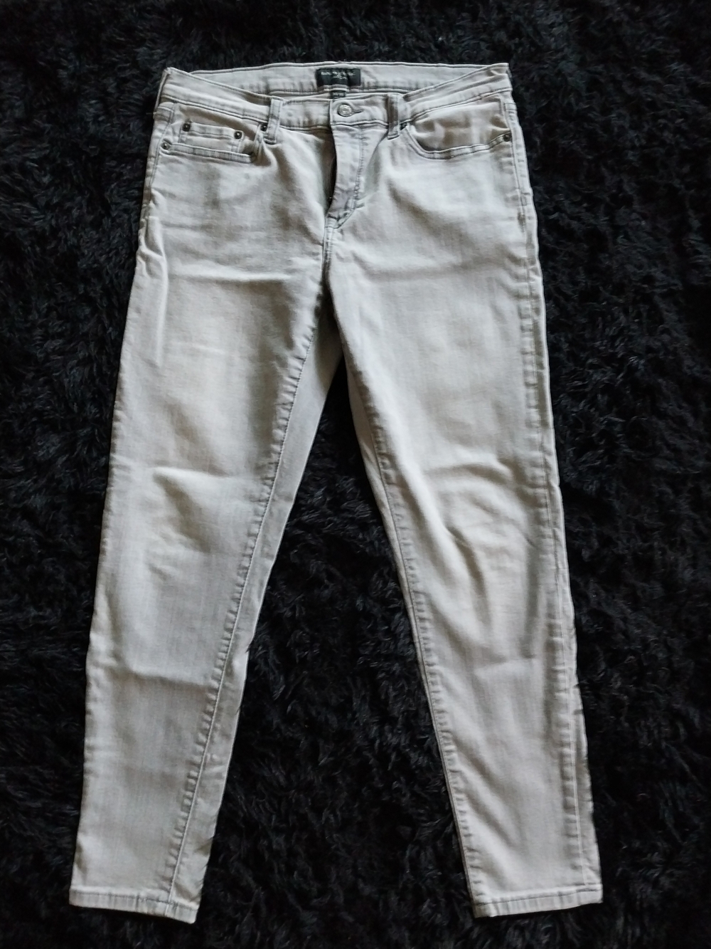 Banana Republic Women's Light Gray Skinny Jeans Size 10